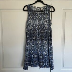 Rachel Zoe Navy Geometric Mini Dress